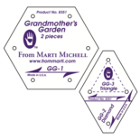1 inch Grandmother's Garden Set (2p), Marti Michell Templates