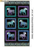 Horsen Around Panel BLK/Multi