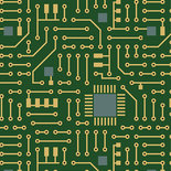 Contempo Matthew's Mini Monsters Circuit Board Green