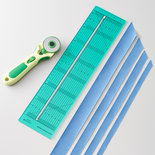 Bias tape cutting ruler