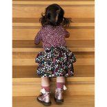 Poplin brushed flower
