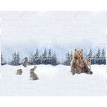 Stenzo digitaal paneel beer in de sneeuw