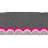 cuff jaqcuard waves dark grey-light grey
