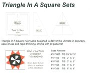 Triangle in a square sets