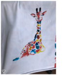 regenboog giraffe paneel